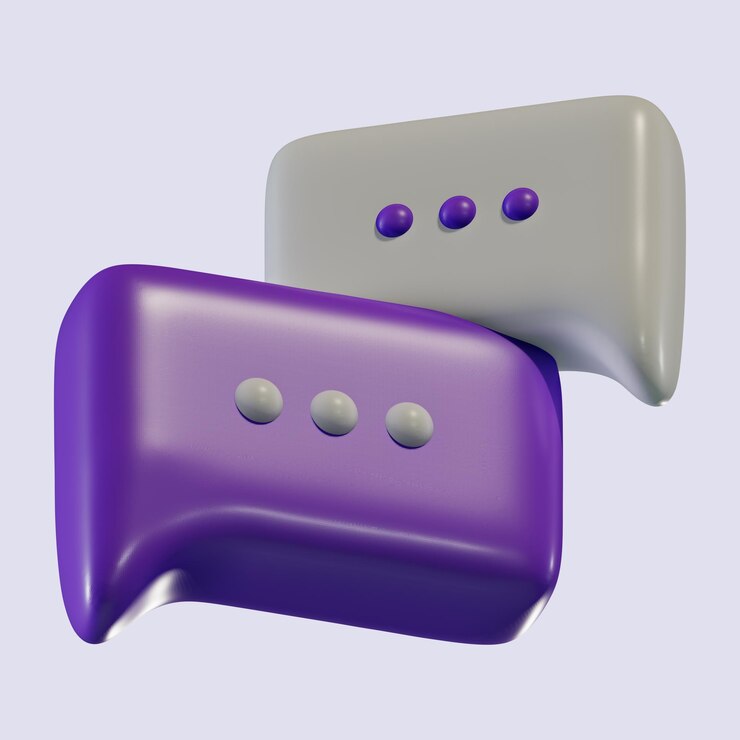 PSD 3d speech bubble
