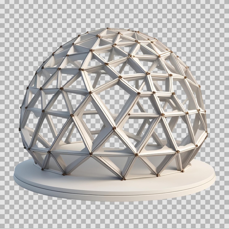 PSD a 3d sphere with a transparent shape and a transparent surface