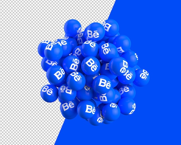 3d spheres of behance icon