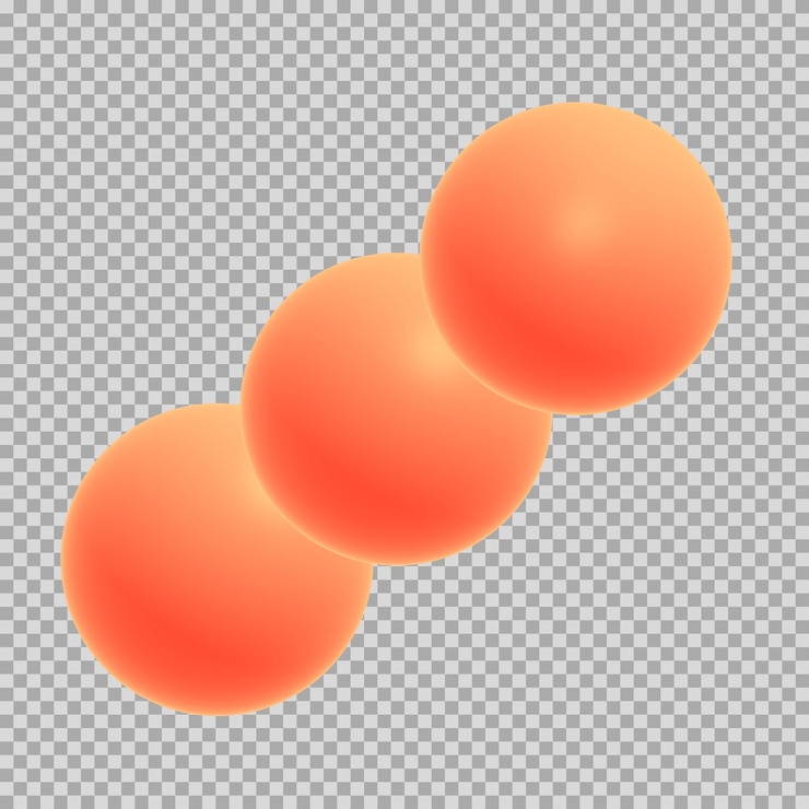 PSD 3d spheres dynamic color icon