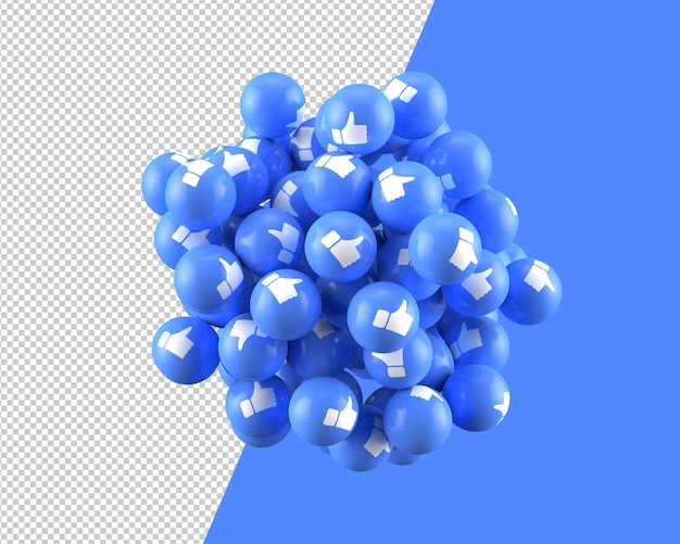 PSD 3d spheres of like icon