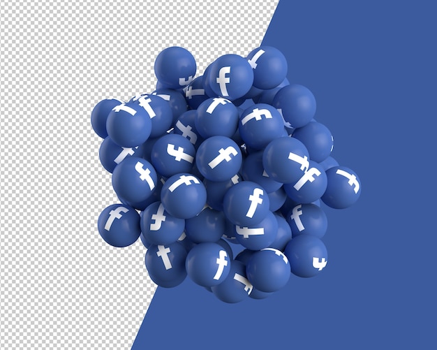 Значок 3d сфер offacebook