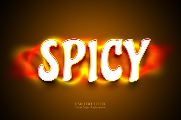 3d spicy text effect