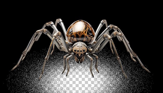 PSD 3d spider png doorzichtig