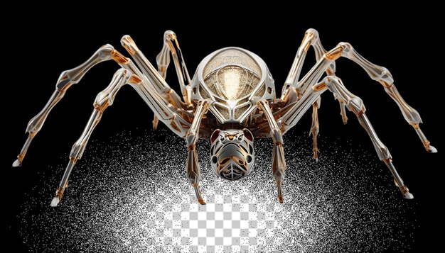 PSD 3d spider png trasparente