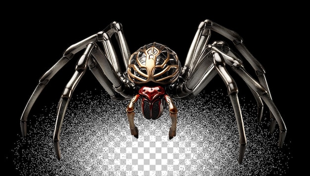 PSD 3d spider png transparent