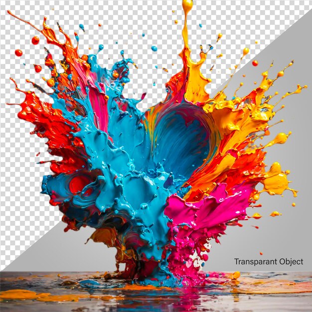 3d splash paint liquid