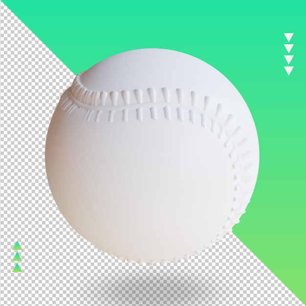 PSD 3d 스포츠 공 jai alai 렌더링 상위 뷰