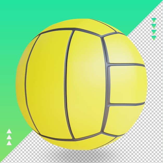 3d Sport Ball Water Polo rendering right view