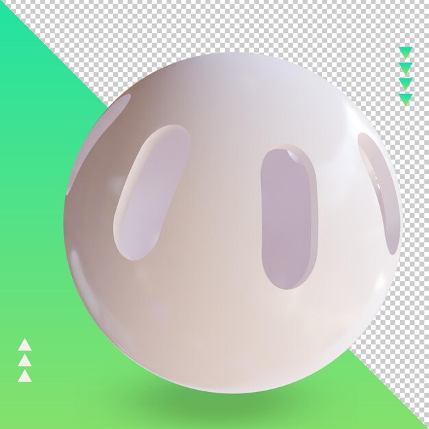 3d Sport Ball Wiffleball rendering left view
