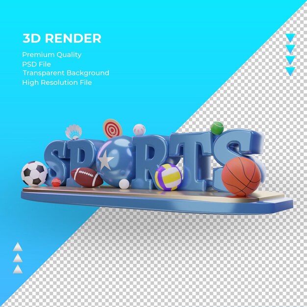 PSD 3 d スポーツの日ソマリア フラグ レンダリング右ビュー