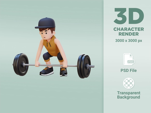 3d sportsman character building strength and power with deadlift workout