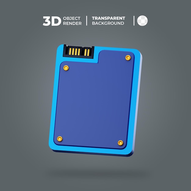 PSD 3d ssd icon