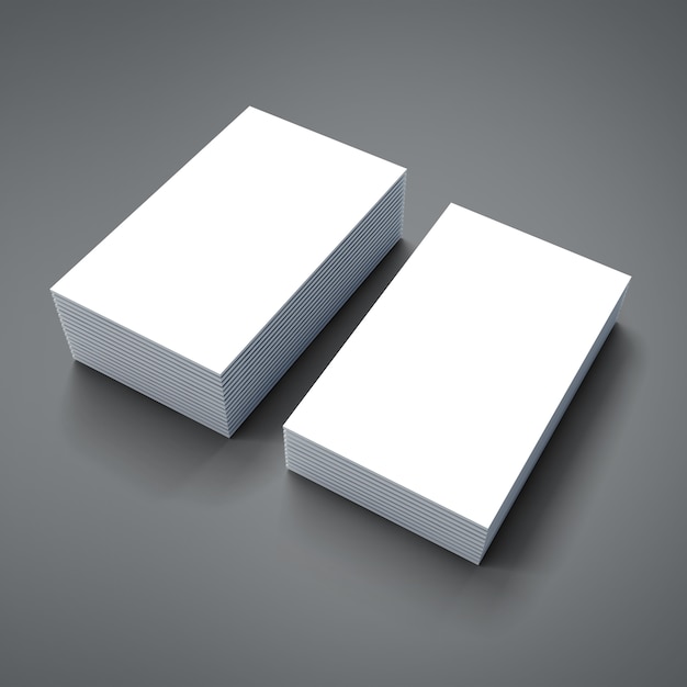 PSD 3d stack of blank business cards