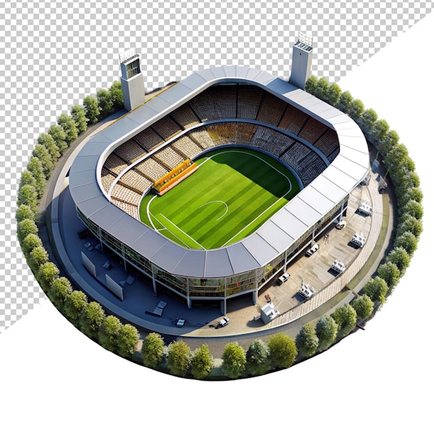 PSD 3d-stadion op een transparante achtergrond