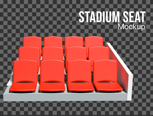 PSD 3d-stadionstoel of bioscoopstoel