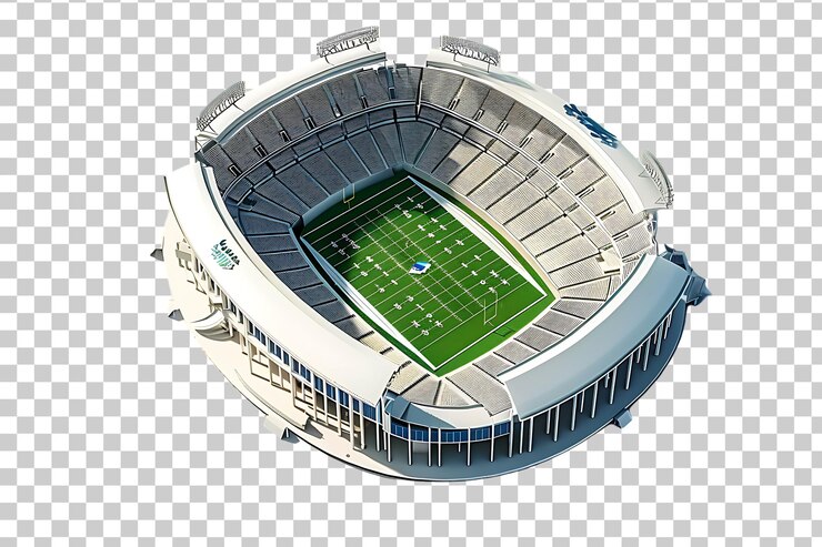 PSD 3d スタジアムコンセプト 透明な背景に隔離