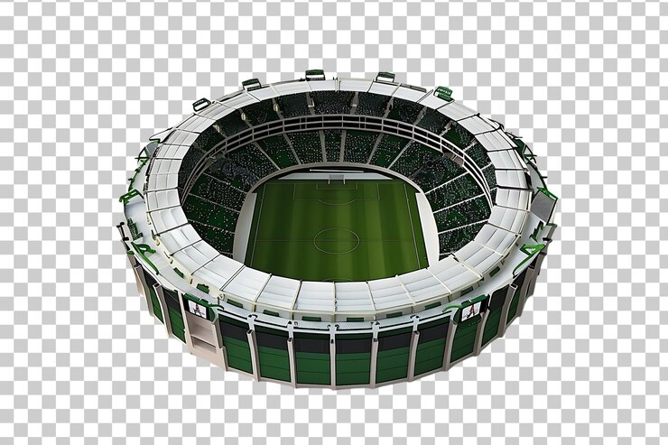 PSD 3d stadium concept isolated on transparent background