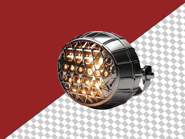 PSD 3d stage light on transparent background