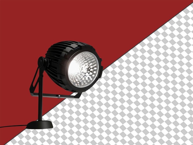 PSD 3d stage light on transparent background