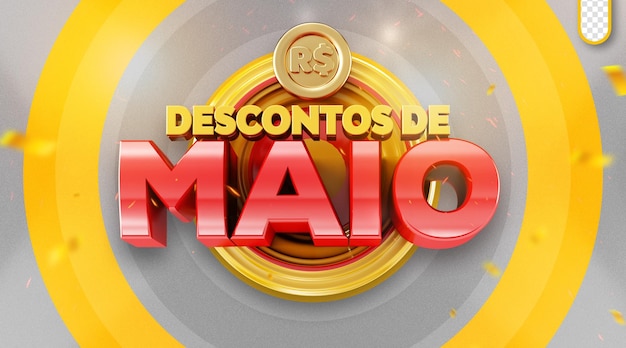 PSD 3d stamp may promotion special discounts month of may supermarket offers maio descontos brasil