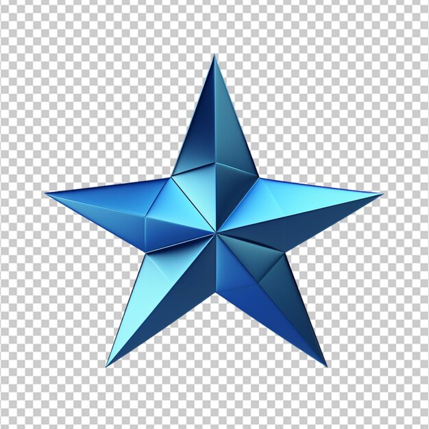 PSD clipart a stelle 3d su sfondo bianco