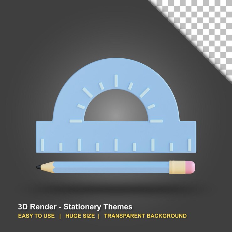 PSD 투명 배경으로 3d 편지지 그림