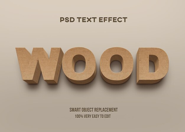3D sterk vet houtteksteffect