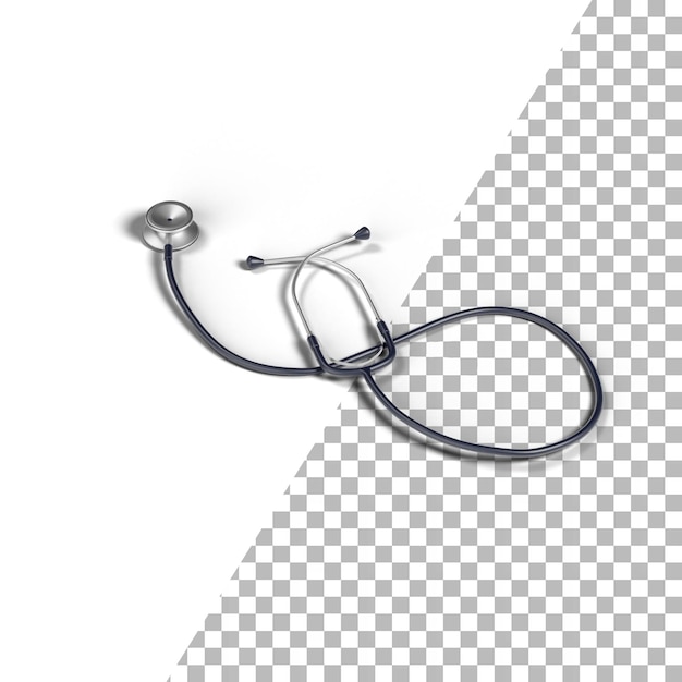 PSD 3d stethoscope vector and icon png