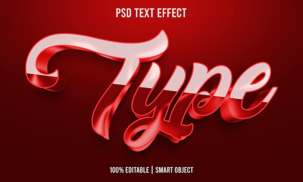 PSD 3d-stijl typ teksteffect