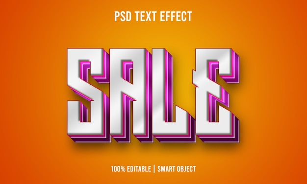 PSD 3d-stijl verkoop teksteffect