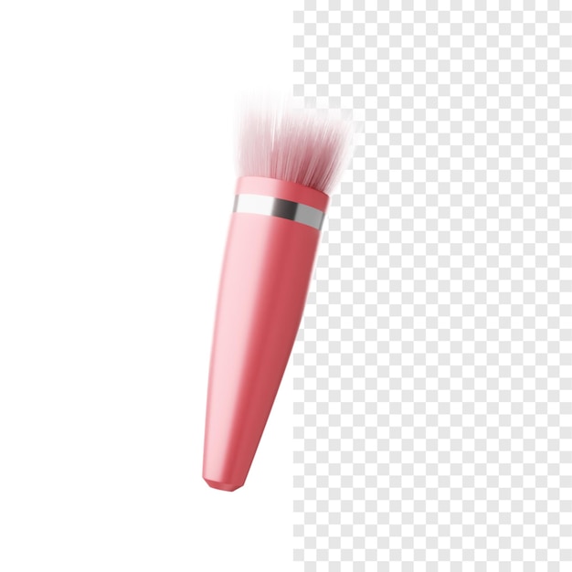 PSD 3d stippling brush een kwast met een roze kwast erop