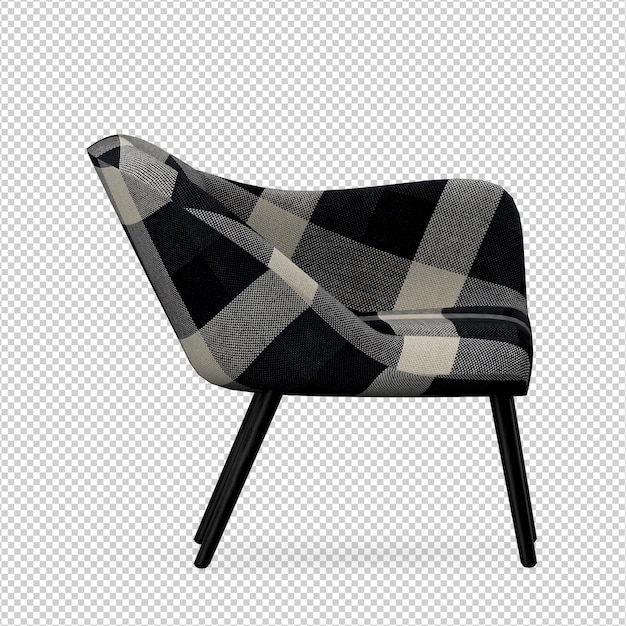 3d stoel geïsoleerde rendering