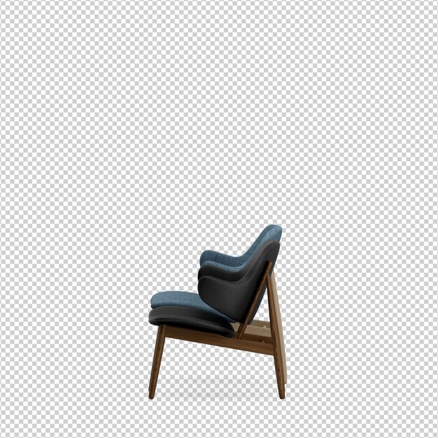 3D stoelen geïsoleerde rendering