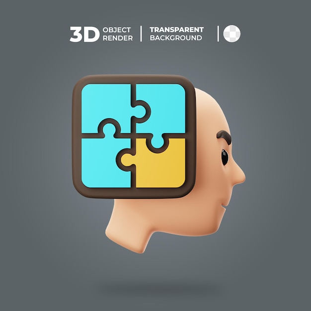 PSD 3d strategy thinking icon