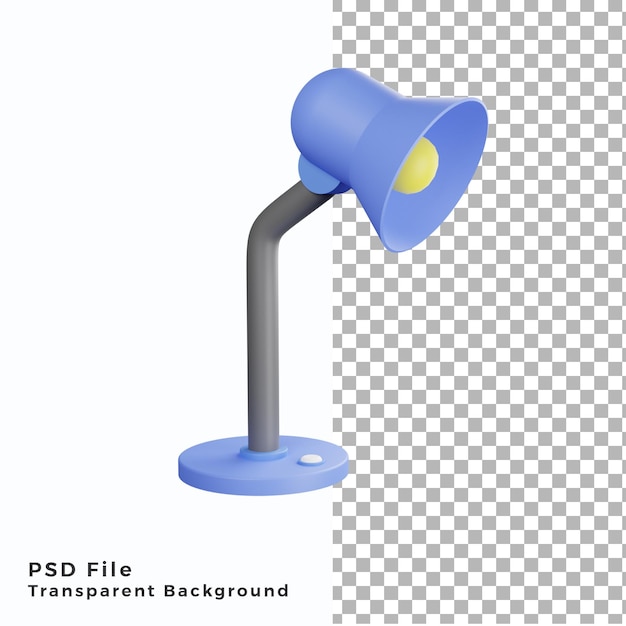 3D-studielamp pictogram illustratie hoge kwaliteit psd-bestanden