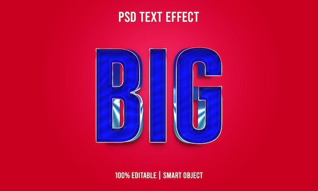 PSD 3d style big text effect