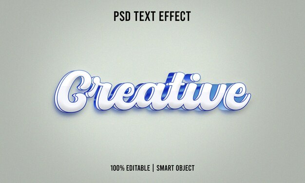 3d style creative text effect