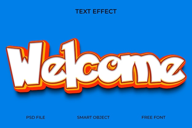 3d style editable text effect