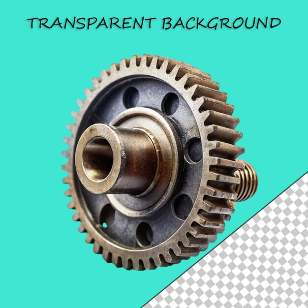 PSD articolo meccanico in stile 3d isolato su sfondo trasparente