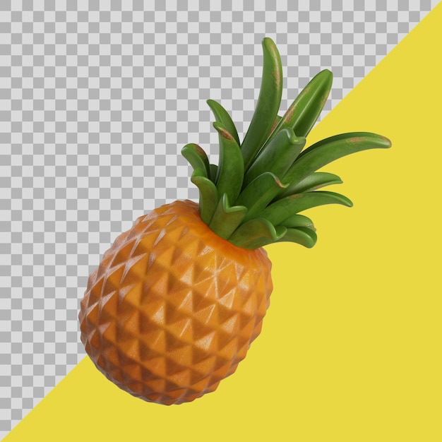 Ananas delizioso stilizzato 3d