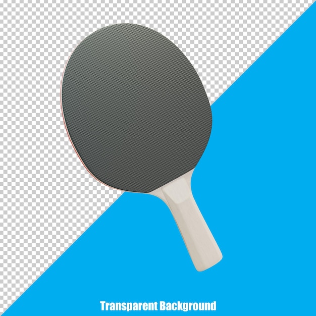 3D Stylized realistic ping pong paddle on transparent background
