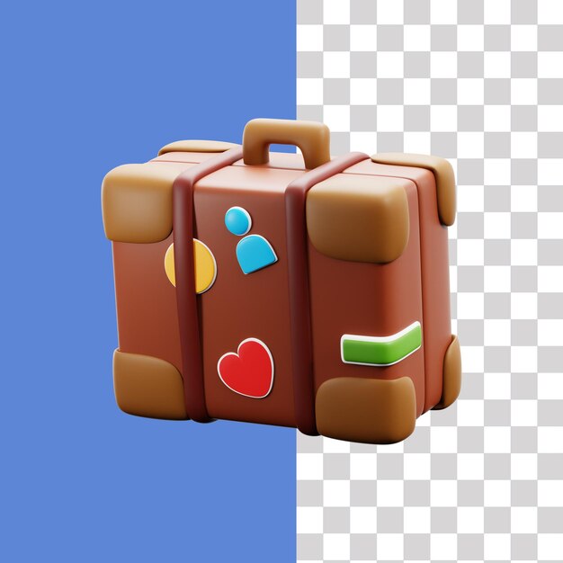 3d suitcase illustration