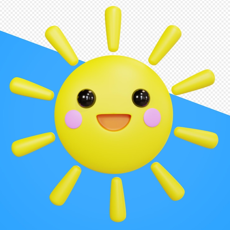 PSD 3d太陽表情符號