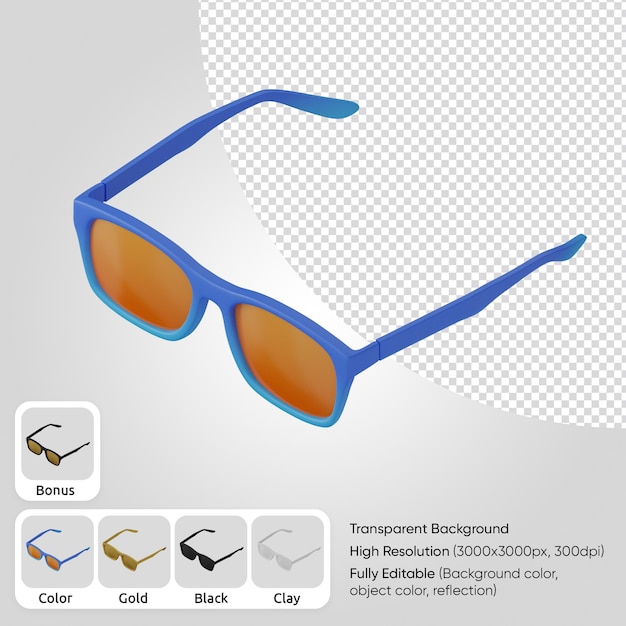 PSD 3d sunglasses