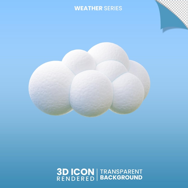 PSD 3d sunny weather icon