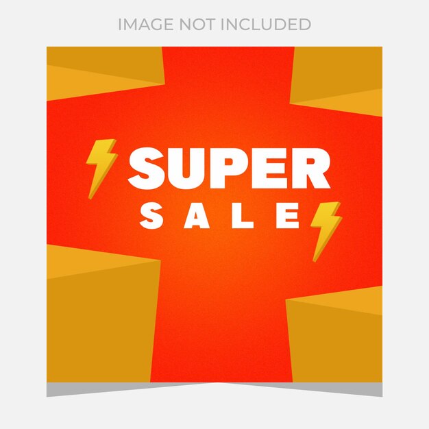 3D Super Sale Simple Template