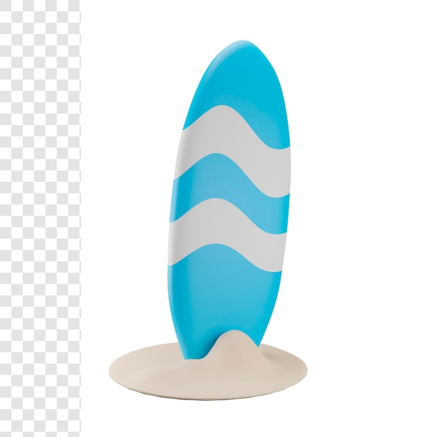 PSD 3d surf board