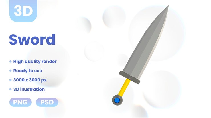 PSD 3d sword