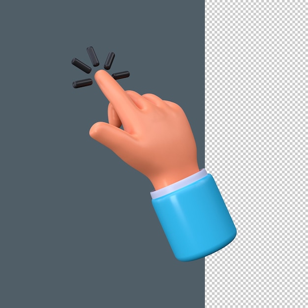 3d symbol click cursor